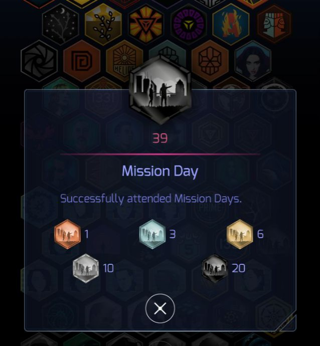 Ingress虛擬勳章示意圖